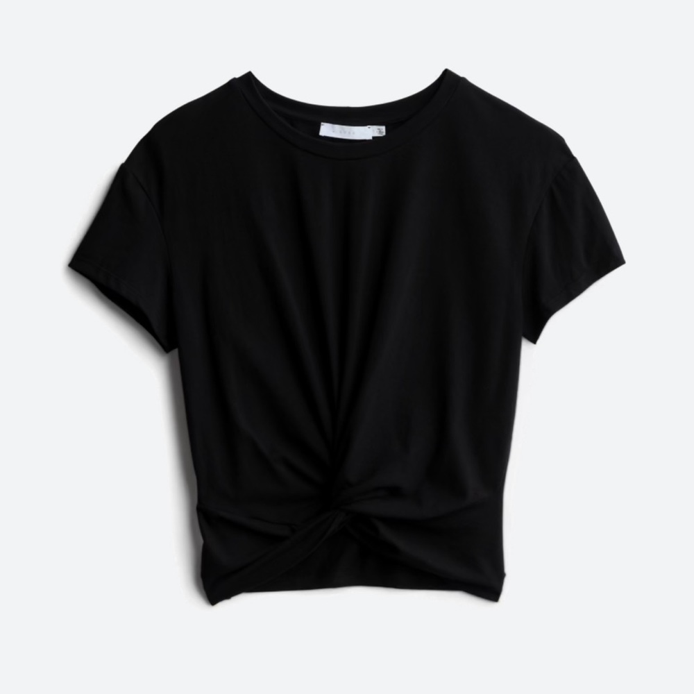 LUSH
Tamara Cropped Knot Front Knit Top